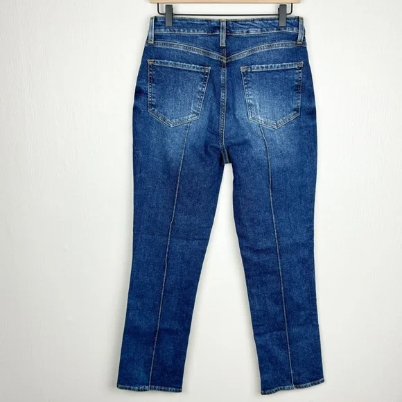 ModCloth Jeans Womens 30 Blue Boyish Straight High Waist Stretch Boho - Picture 7 of 13